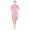 Pink Tropical, variant on JEFFRICO House Dresses for Women with Pockets - Lightweight Breathable Short Sleeve Muumuu & Nightgowns - Snap Front Housecoat and Dusters for Women