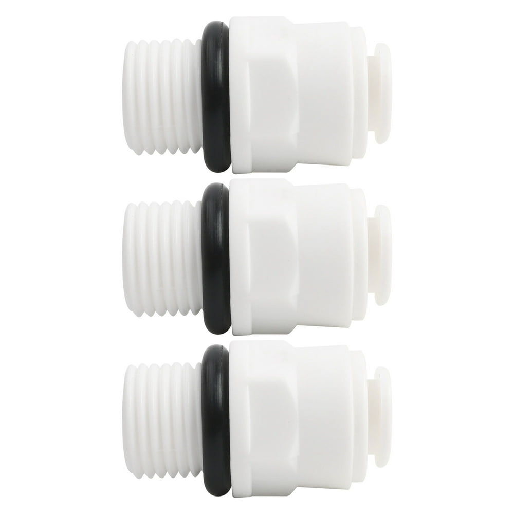 3pcs Straight 1/4" BSP Male to 1/4" Tube OD Quick Connect Water Tube