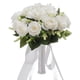 thumbnail image 3 of Ramo de novia Exquisito ramo de lanzamiento Centro de mesa Flor de seda Flores artificiales Blanco, 3 of 9