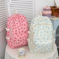 thumbnail image 5 of CUZIBR Large Capacity 3 Piece Backpack For Kids Cute Floral Bow Print School Backpack With Lunch Tote Bag Pencil Case Bookbag For Teen Girls Students Daily School Travel, 5 of 9