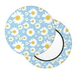 thumbnail image 2 of Fotbe Daisies Flowers Stool Covers Round,Waterproof Round Bar Stool Covers Bar Chair Covers Washable Stool Cushion Slipcover for 12-14 Inch Chair-13 inch, 2 of 7