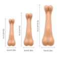 thumbnail image 3 of Durable Beef-Flavored Dog Chew Toy for Aggressive Chewers & Puppies, Long-Lasting Plastic/Wood Composite Teething Stick, Interactive Bone Dental Health Chewing Toy Brown,12cm, 3 of 6