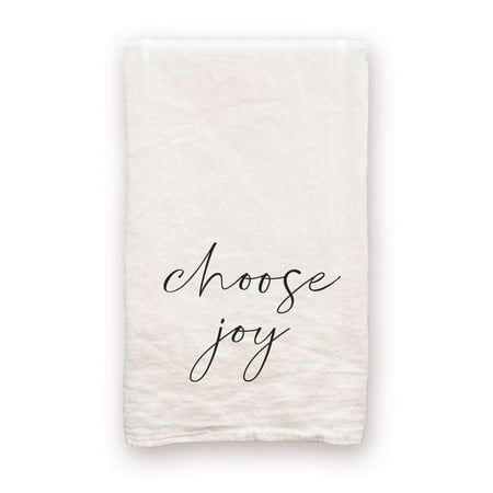 

Choose Joy - 100% Cotton Decorative Tea Towel Flour Sack Gift for Kitchen