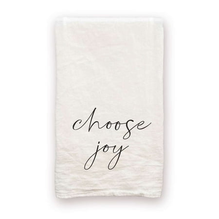 

Choose Joy - 100% Cotton Decorative Tea Towel Flour Sack Gift for Kitchen