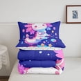 thumbnail image 5 of Manfei 3D Print Axolotl Twin Comforter Sets,Kawaii Ocean Animal Bedding Set,Colorful Stars Reversible,2pcs,1 Comforter and 1 Pillowcase, 5 of 7