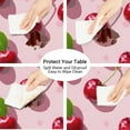 thumbnail image 4 of Round Fitted Tablecloth with Elastic Edge Cherries Theme Table Cloth for 36"-42" Round Tables Washable Table Covers for Dinning Party Picnic Camping, 4 of 6