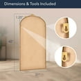 thumbnail image 6 of Head West Arch Antique Gold Ornate Metal Framed Accent Wall Mirror - 21" x 42", 6 of 9