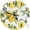 Floral Lemon, variant on Round Wall Clock Silent Non-Ticking Battery Operated Clock 10 Inch, Summer Lemon Home Decor for Living Room, Kitchen, Bedroom, and Office