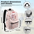 thumbnail image 7 of Psesaysky Cute Bunny Strawberry Trippy Mushroom Backpack Kids School Bag, Cartoon Butterfly Snail BookBags 4 Pcs Lunch Box Water Bottle Carrier Bag, Starry Girls Boys Large Capacity Rucksack, 7 of 7