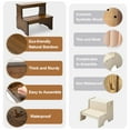 thumbnail image 6 of StrongTek Bamboo Two-Step Stool, Anti-Slip Bottom, Heavy-Duty Wooden Step Stairs, 350 lbs Capacity, 6 of 7