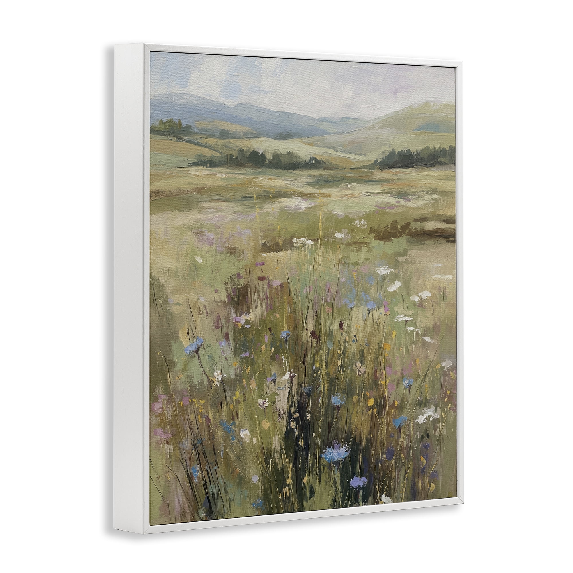 Stupell Industries Breezy Pastures Impression White Framed Giclee Art, design by Svetlana Aleynikova