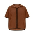 thumbnail image 4 of Levmjia Women Vest Jacket Warm Solid Color Fashion Zipper Pocket Short Sleeve Stand Collar Winter Wear Thermal Inner Layer For Outdoor Work Office Casual, 4 of 9