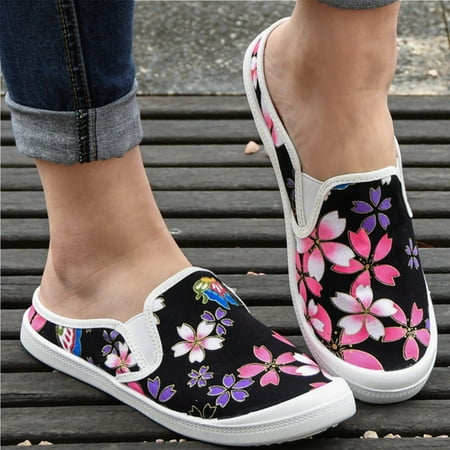 

Cathalem Women Sandals Size 8 Women Small Floral Pattern Soft Sole Massage Flat Fashion Casual Lace Sandal Wedges for Women Wide Black 10