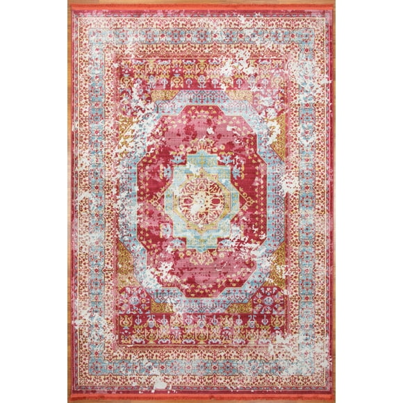 Alfombra Turca Decorativa Vintage Sams Depot Magenta 153x214 cm