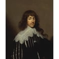 thumbnail image 3 of Cornelis Jonson van Ceulen 20x24 Black Modern Framed Museum Art Print Titled - Portrait of a Man, Probably Sir Francis Godolphin (1633), 3 of 5