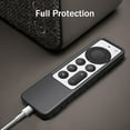 thumbnail image 2 of Fintie Protective Case For Apple TV Siri Remote 2021/2022 - Honey Comb Lightweight Anti Slip Shockproof Silicone Cover For Apple TV 4K / HD Siri Remote Controller (2nd Gen / 3rd Gen), 2 of 8