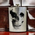 thumbnail image 3 of 8oz skull Stainless Steel flask, 3 of 7