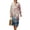 Beige and Blue - Floral, variant on DISNIMO Floral Print Maxi Dresses for Women Casual Loose Dress V Neck Shift Dress Lightweight 3/4 Sleeve Dresses, S