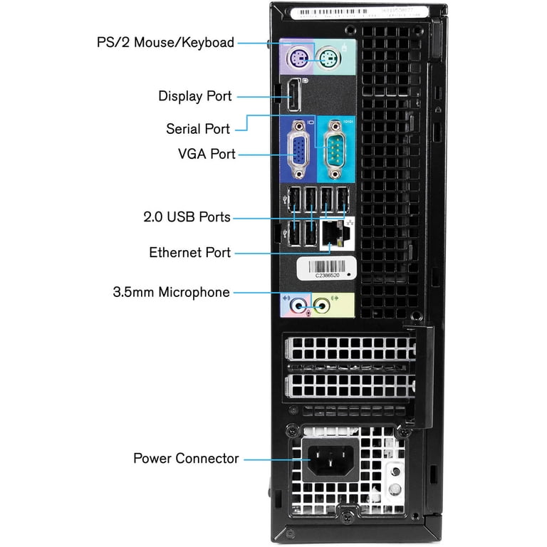 Restored Dell OptiPlex 790-SFF Desktop PC with Intel Core i5-2400