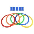 thumbnail image 2 of Hopscotch Rings Game Hopscotch with Connectors Ages 3+ Kid Play Set Durable Game Toy Agility Training Colored Hopscotch Jump 28cm 5 rings, 2 of 5
