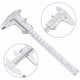 thumbnail image 1 of Calibrador Vernier de acero inoxidable de alta precisión, herramienta de medición no digital para evaluaciones de exteriores y escalones, calibrador deslizante duradero con precisión de ±0,02 mm, 1 of 4