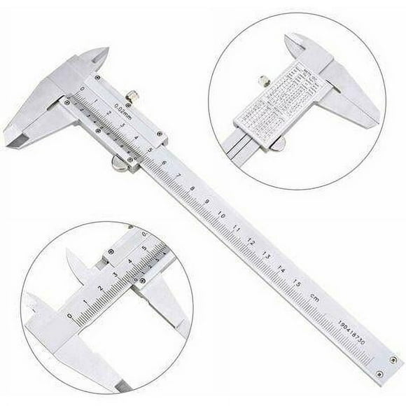 Vernier Caliper, High-Quality Non-Digital Caliper For Accurate Inside, Outside, And Depth Measurements, Stainless Steel Construction With Inch_Mm Conversion, Ideal For