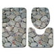 thumbnail image 1 of Juego de alfombras de baño con estampado de piedra 3D, alfombrillas de baño antideslizantes, alfombrillas decorativas para asiento de inodoro, alfombra 3 piezas seitruly JJ25267-06, 1 of 5