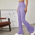 thumbnail image 2 of Pantalones casuales de punto pantalones casuales Cintura alta suave y cómoda sin cinturón para vacaciones para la oficina ANGGREK Otros, 2 of 7