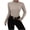 Brown, variant on Homenesgenics Womens Tops under $5 Fleece Warm Women Solid Long Sleeve Pullove TurtleNeck-Neck Casual Sweater Tops Beige S