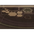 thumbnail image 1 of Ahgly Company Machine Washable Indoor Rectangle Transitional Red Brown Area Rugs, 7' x 10', 1 of 7