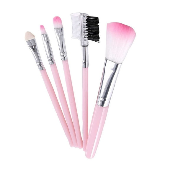 5 Pcs Makeup Brush Set for Foundation Eyebrow Eye Shadow and Concealer Beauty