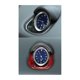 thumbnail image 2 of Etiqueta engomada modificada de fibra de carbono del marco de la decoración del reloj del tablero interior del coche para 2014-2021 rojo, 2 of 5
