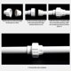 thumbnail image 4 of 4Pcs Equal Coupling Water Pipe Straight Connector Aquarium Fish Tank Tube Joint Garden Irrigation Water Pipe Fittings Multicolor, 4 of 4