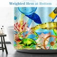 thumbnail image 5 of Funny Cat Shower Curtains for Bathroom - Sea Ocean Animal Underwater Tropical Fish Coral Seahorse Fun Bath Shower Curtain Set with 12 Hooks for Adults Kids Bathroom Decor Accessories, 72"x72", 5 of 6