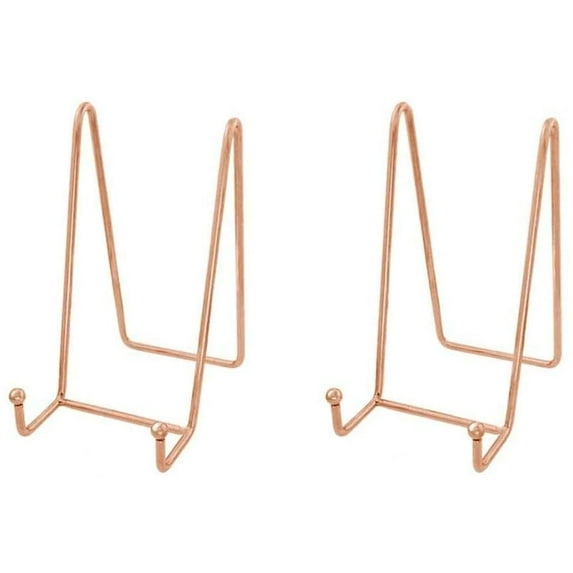 Rose Gold Decorative Plate Stand Holder Picture Frame Stand Easel Display Stand