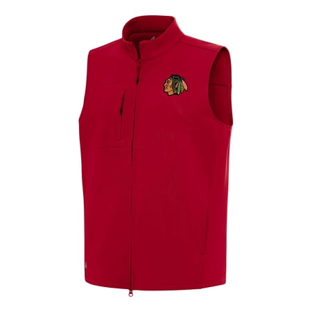 Men s Antigua Red Chicago Blackhawks Demand Full-Zip Vest