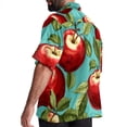 thumbnail image 3 of Fruit Men's Short Sleeve Button Down Hawaiian Shirts for Summer Beach Casual Printed Style, 3 of 6
