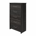 thumbnail image 4 of Ameriwood Home Draven 5 Drawer Dresser, Black Oak, 4 of 9
