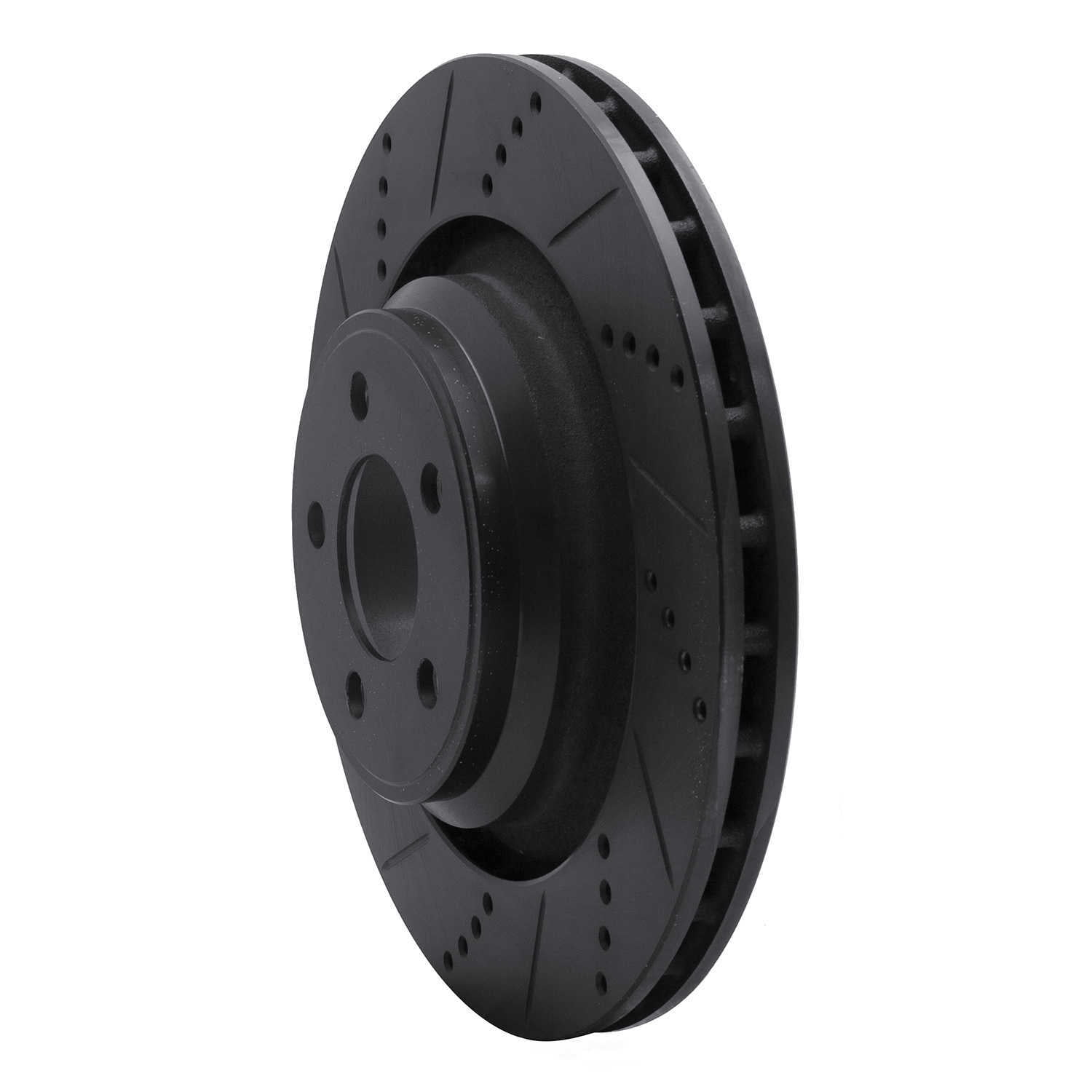 Dynamic Friction Company 633-39020L DFC Brake Rotor - Drilled And Slotted - Black