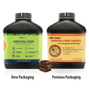 Prep-Right Survival Emergency Preparedness Food Tablets, Chocolate 180 Count