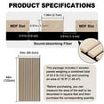 thumbnail image 2 of Gaahing 2 Pack Natural Oak Wood Finish Accent Wall Panels, 3D Slat Acoustic Paneling for Recording Studio, Office, Living Room Interior Decoration,48"L x 24"W, 2 of 7