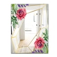 thumbnail image 3 of DESIGN ART Designart 'Efflorescent Gold Simple 17' Traditional Mirror - Vanity Printed Mirror 23.7in.x31.5in., 3 of 5