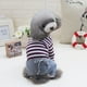thumbnail image 3 of Ropa de una pieza para mascotas, ropa a rayas para mascotas, ropa para mascotas, ropa cálida de invierno para perros 1183, 3 of 6