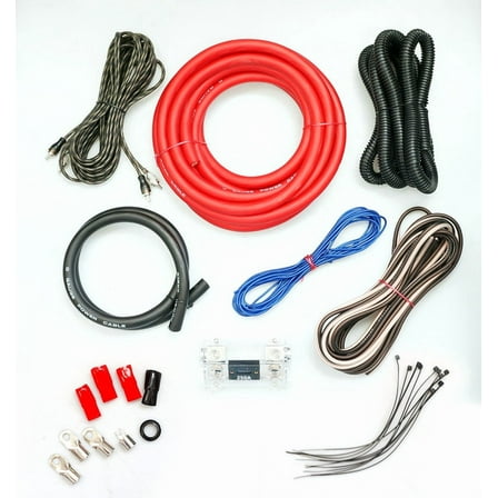 Absolute KIT0R5000 0 Gauge Amp Kit Amplifier Install Wiring Pro Installation Cables 5000W