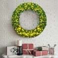 thumbnail image 1 of Gymax 48'' Pre-Lit Artificial Christmas Wreath Holiday Decoration w/ LED Lights, 1 of 10