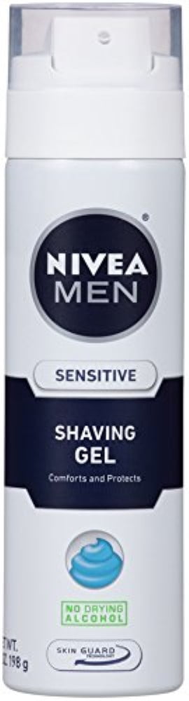 4 Pack - NIVEA FOR MEN Sensitive, Shaving Gel 7 oz