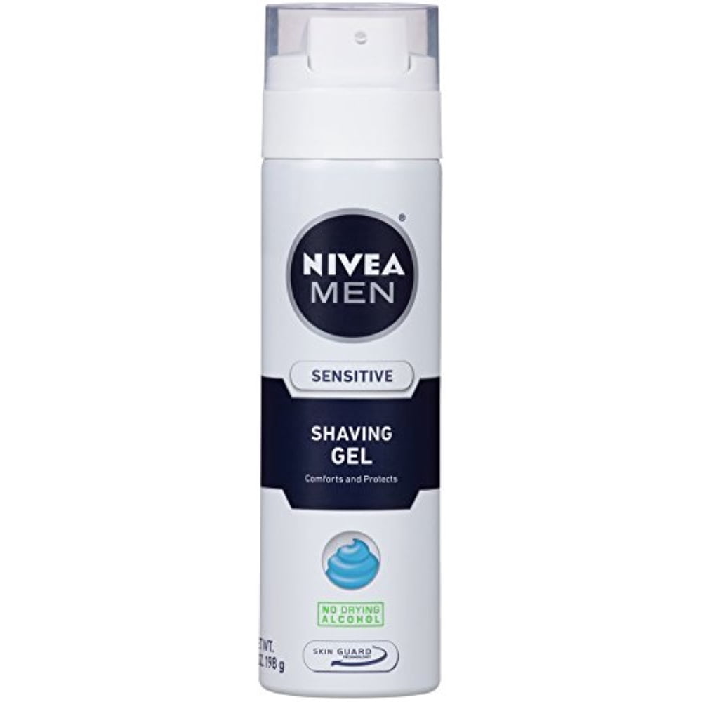 NIVEA FOR MEN Shaving Gel, Sensitive Skin 7 oz (Pack of 4) Walmart