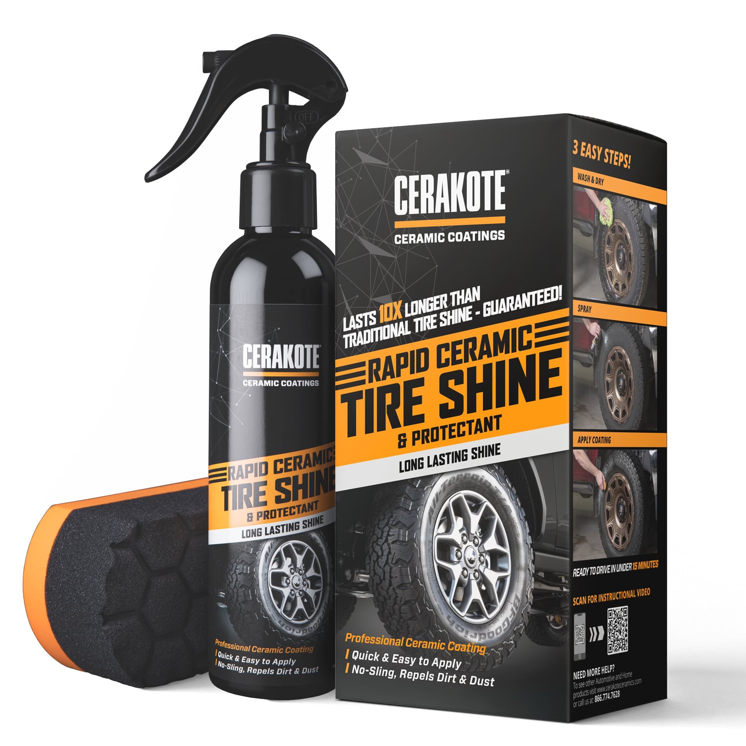 CERAKOTE® Rapid Ceramic Tire Shine (8oz) - Walmart.com