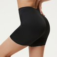 thumbnail image 3 of Peichun Womens Smooth and Seamless Under Shorts for Dresses Stretch High Waist Slip Safety Shorts Pure Color Comfortable Breathable Boxer Underwear for Skirt Bottoming Black M, 3 of 4