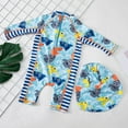 thumbnail image 6 of Swim Trunks Boys Baby Toddler Boys Swimsuit Set, Long Sleeve Sunscreen Swimwear Bathing Suit with Hat Swimsuits for Teens A 6 Months-9 Months, 6 of 6